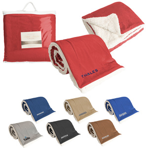 Photo of Oversized Mink Sherpa Blanket