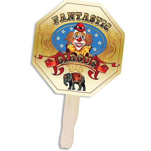 Photo of Stop Sign Shape Hand Fan, Full Color Digital