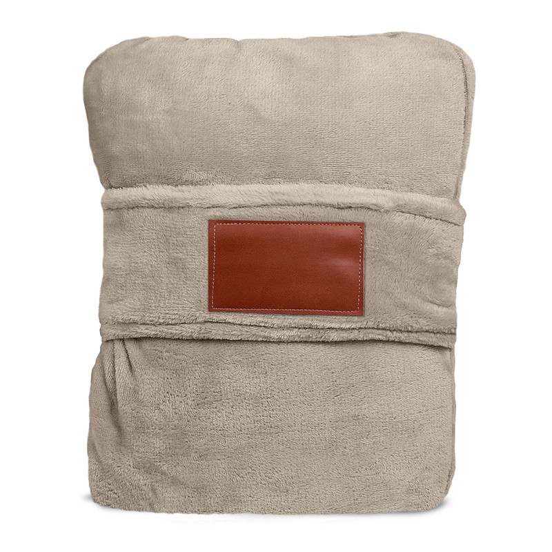 Tan color option for Leeman™ Duo Travel Pillow Blanket