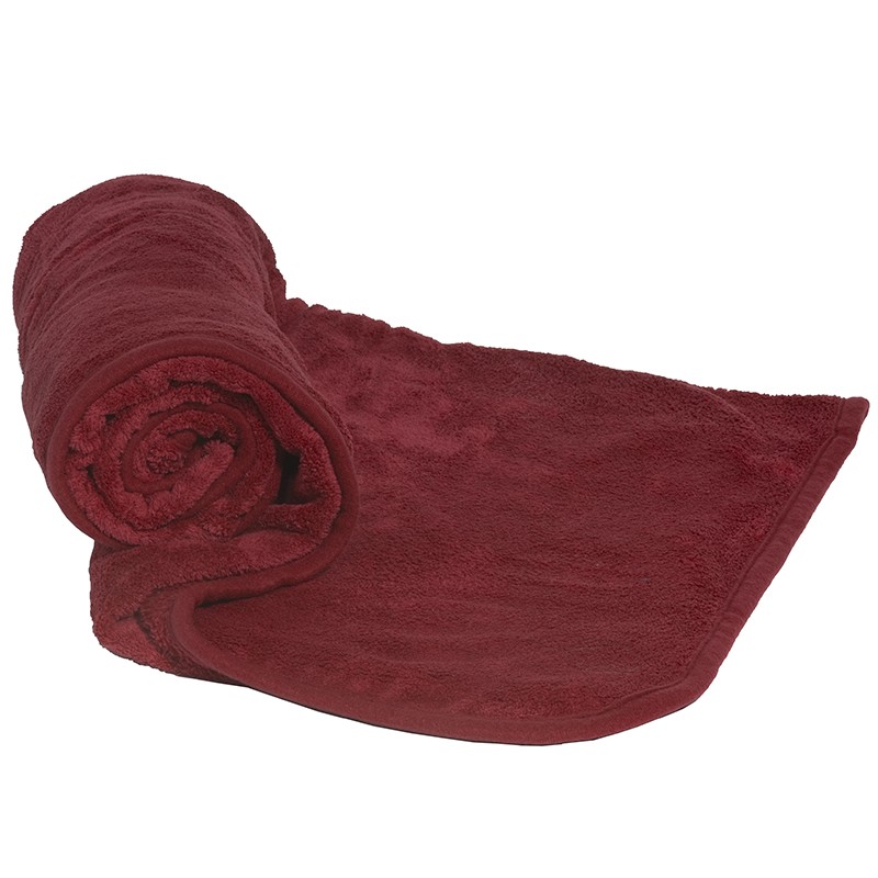 Burgundy color option for Chenille Micro Plush Fleece Blanket