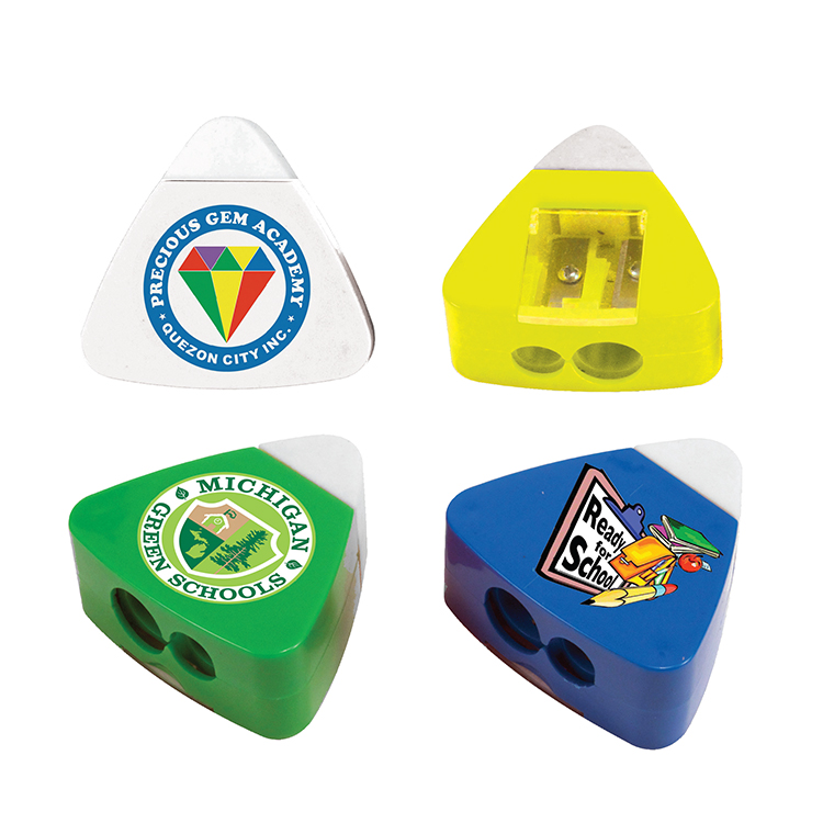 Yellow color option for The Triad Eraser & Sharpeners, Full Color Digital