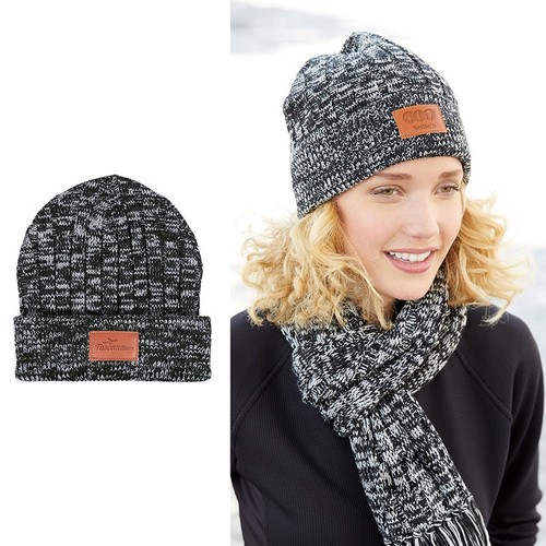 Photo of Leeman™ Heathered Knit Cuffed Rib Beanie