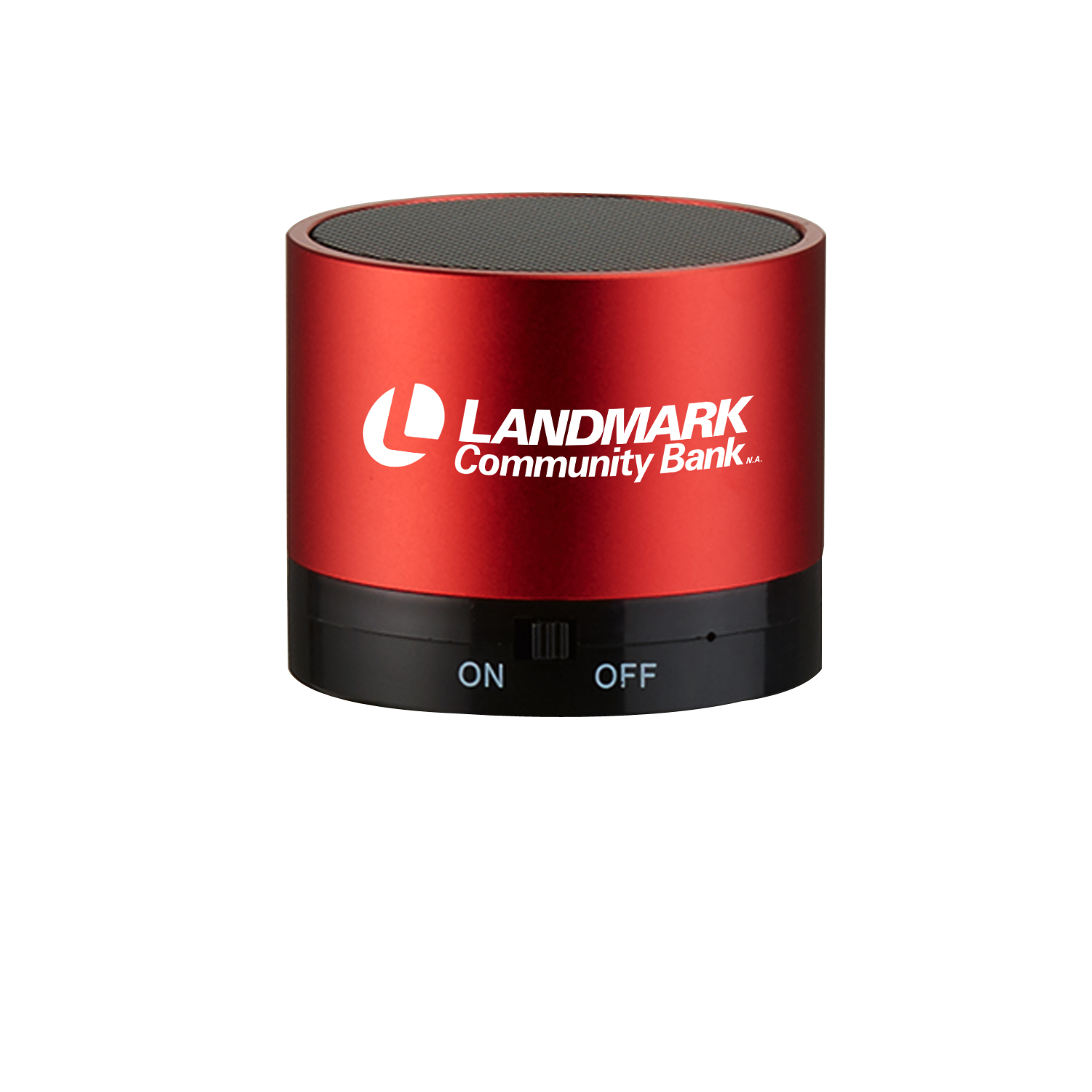 Metallic Red color option for Aluminum Round Bluetooth Speaker