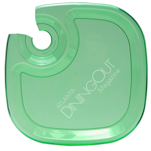 Translucent Green color option for Wine And Snack Tray