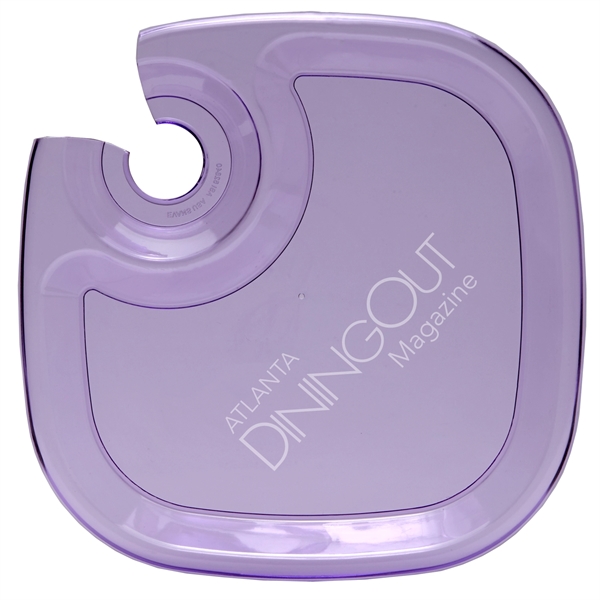 Translucent Purple color option for Wine And Snack Tray