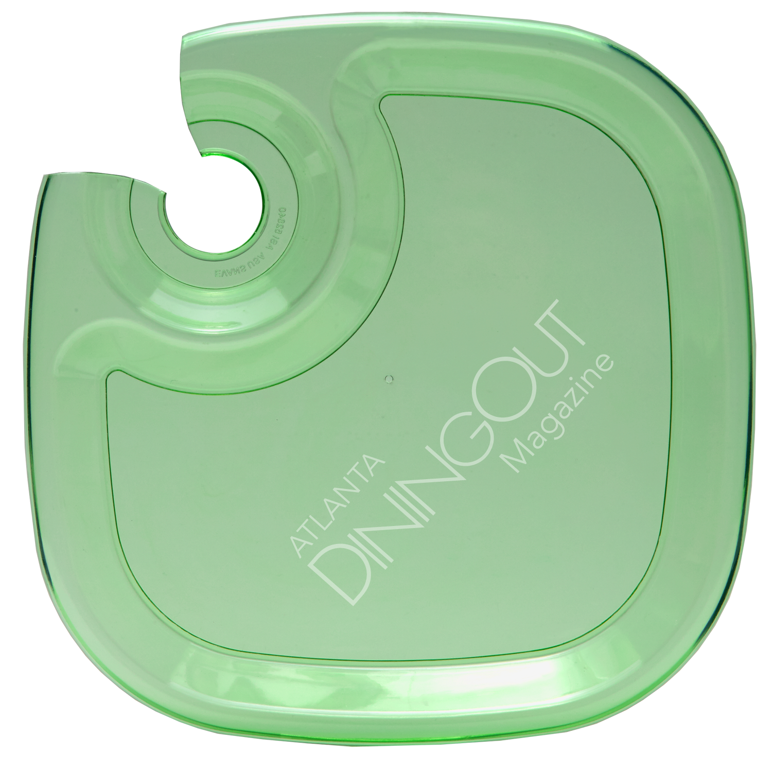 Transparent Green color option for Wine And Snack Tray