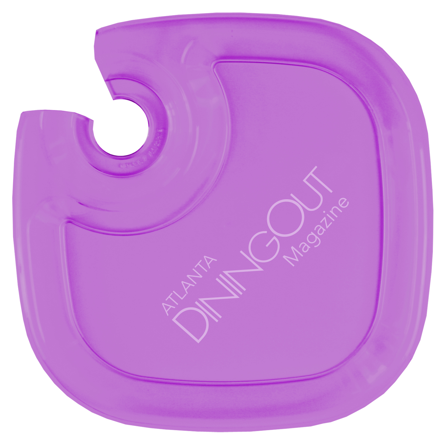 Transparent Purple color option for Wine And Snack Tray