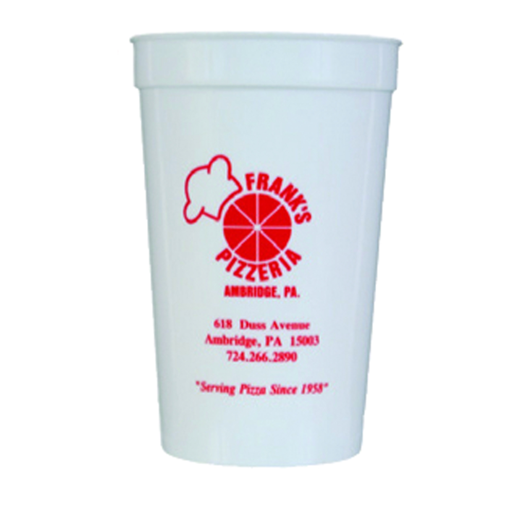 White color option for 22 Oz. Smooth Stadium Cup
