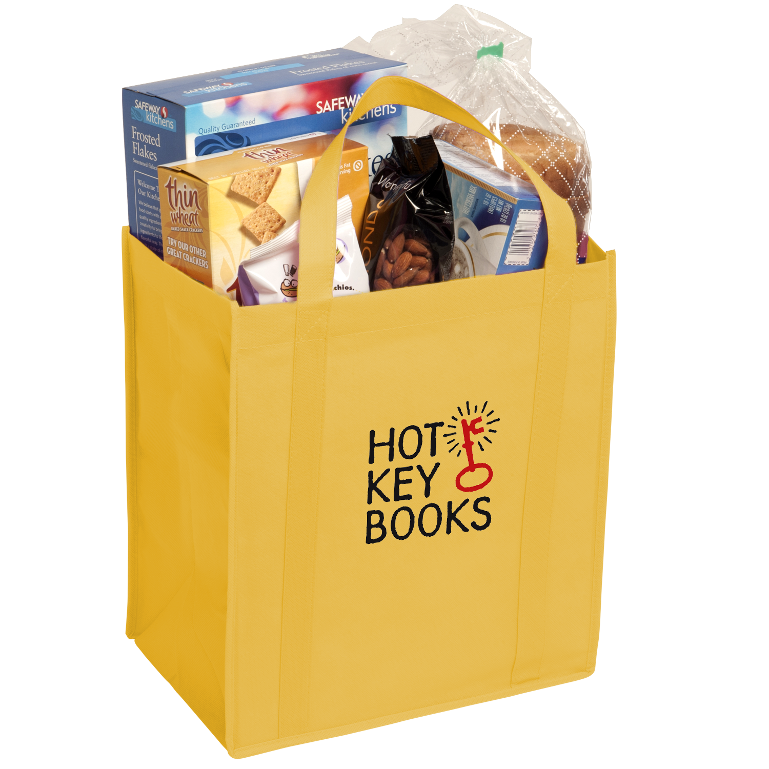 Gold color option for Non Woven Grocery Tote