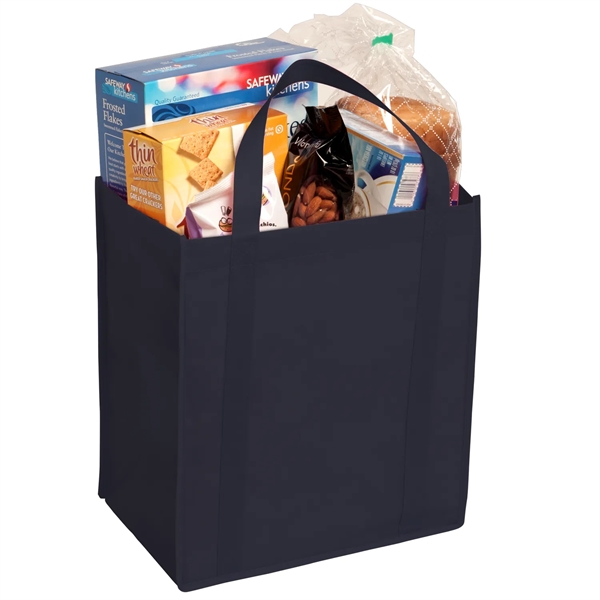 Navy Blue color option for Non Woven Grocery Tote