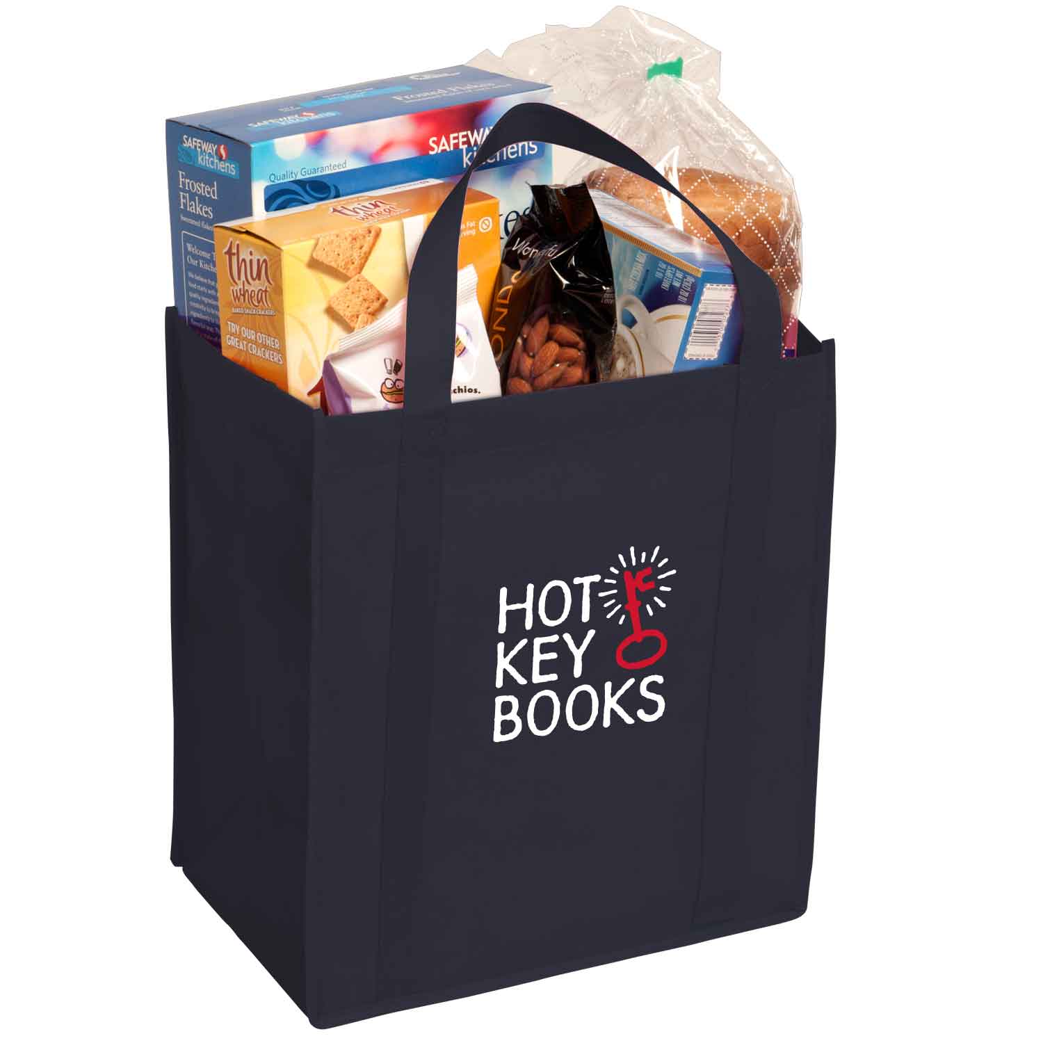 Navy color option for Non Woven Grocery Tote