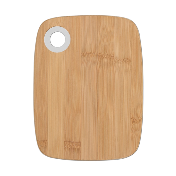 White color option for Small Bamboo Cutting Board W/Silicone Ring