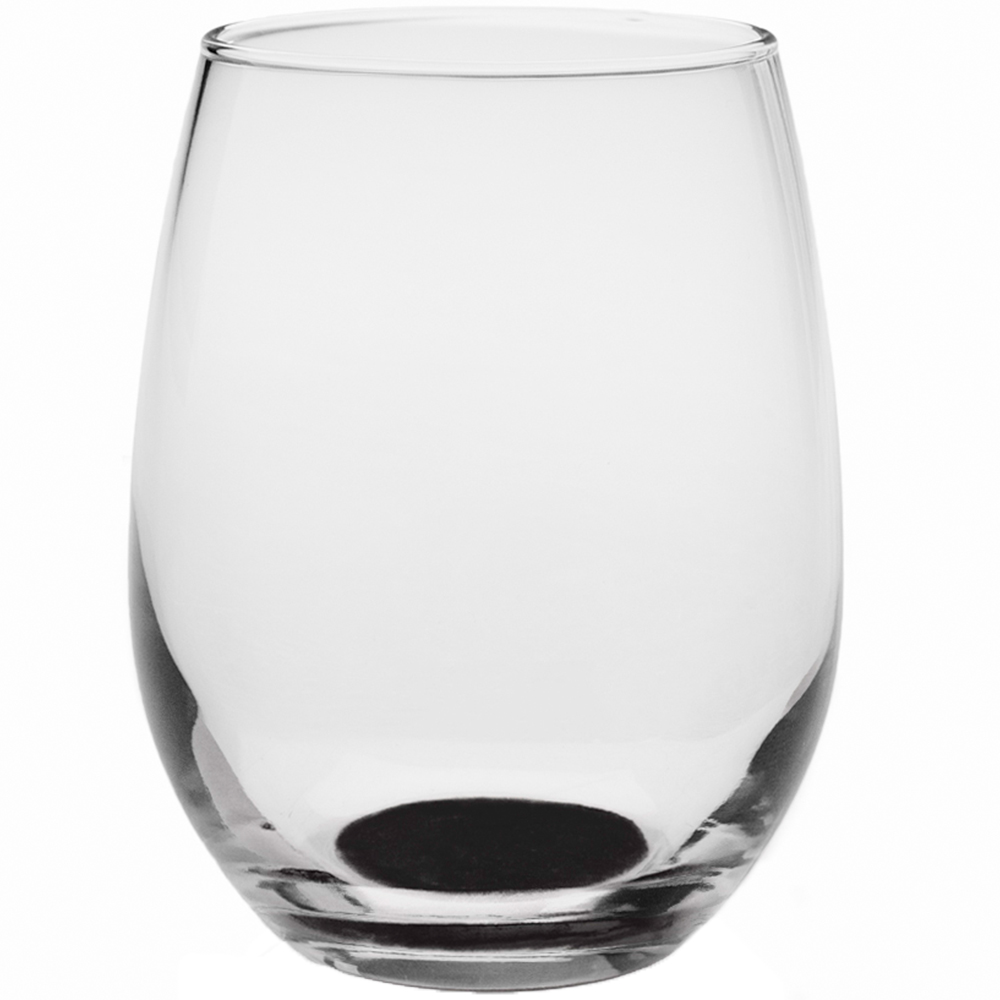 Black color option for 9 Oz. Libbey Stemless Wine Glasses With Colored Bottom