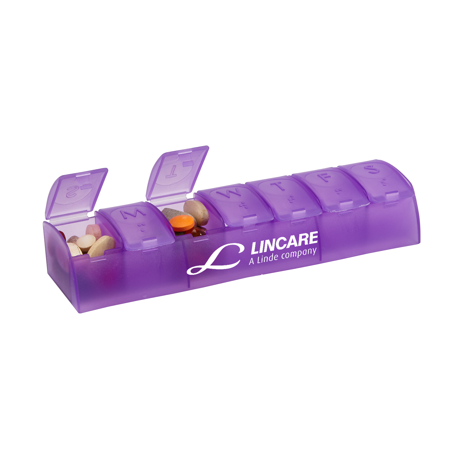 Translucent Purple color option for Quick Care™ 7 Day Med Minder
