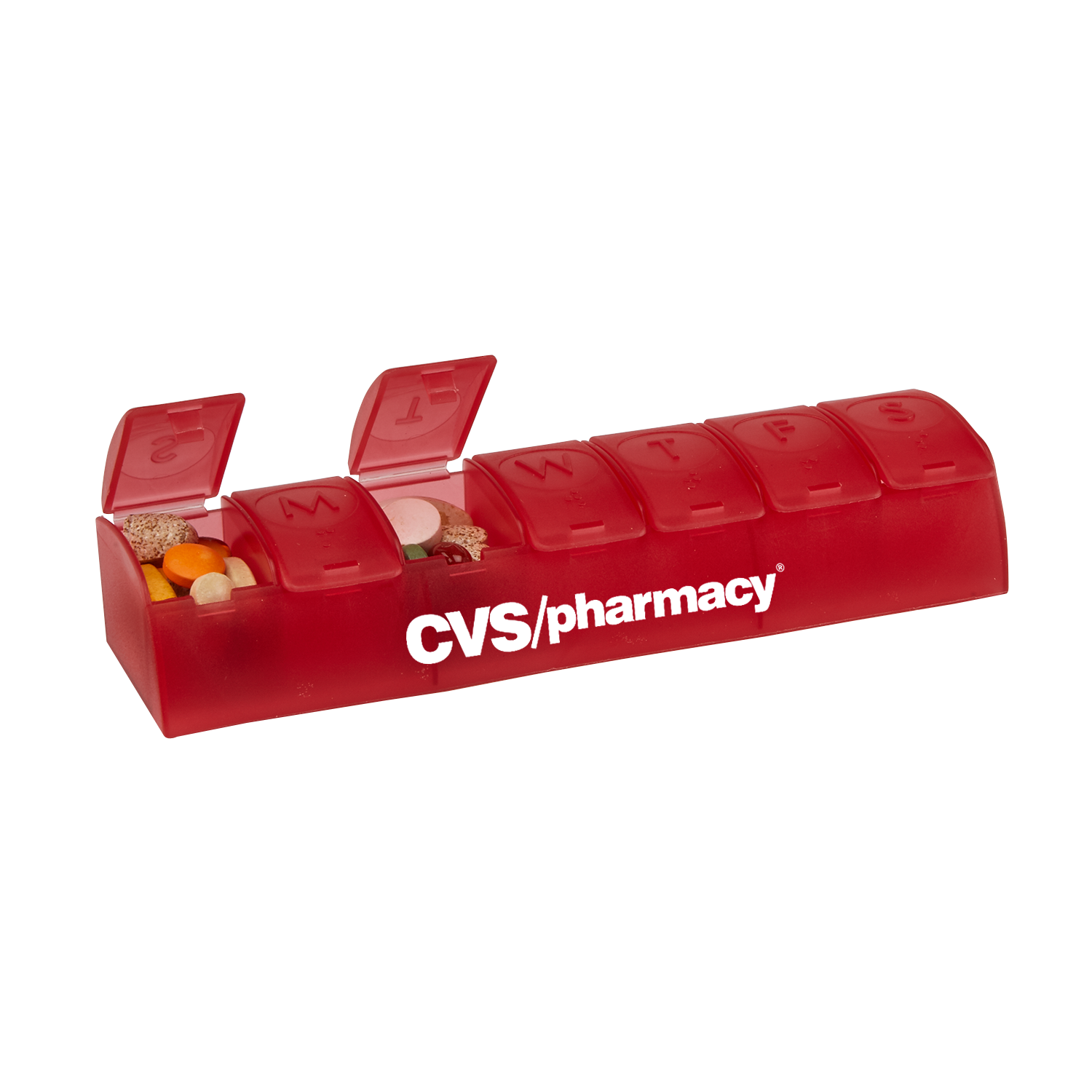 Translucent Red color option for Quick Care™ 7 Day Med Minder