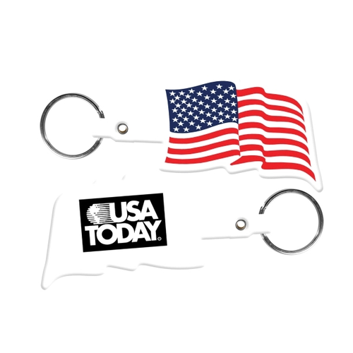 Main photo of U.S. Flag Flexible Key Tag
