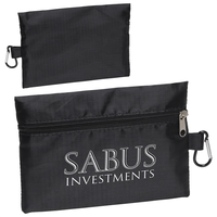 Zippered Ripstop Utility Bag With Carabiner