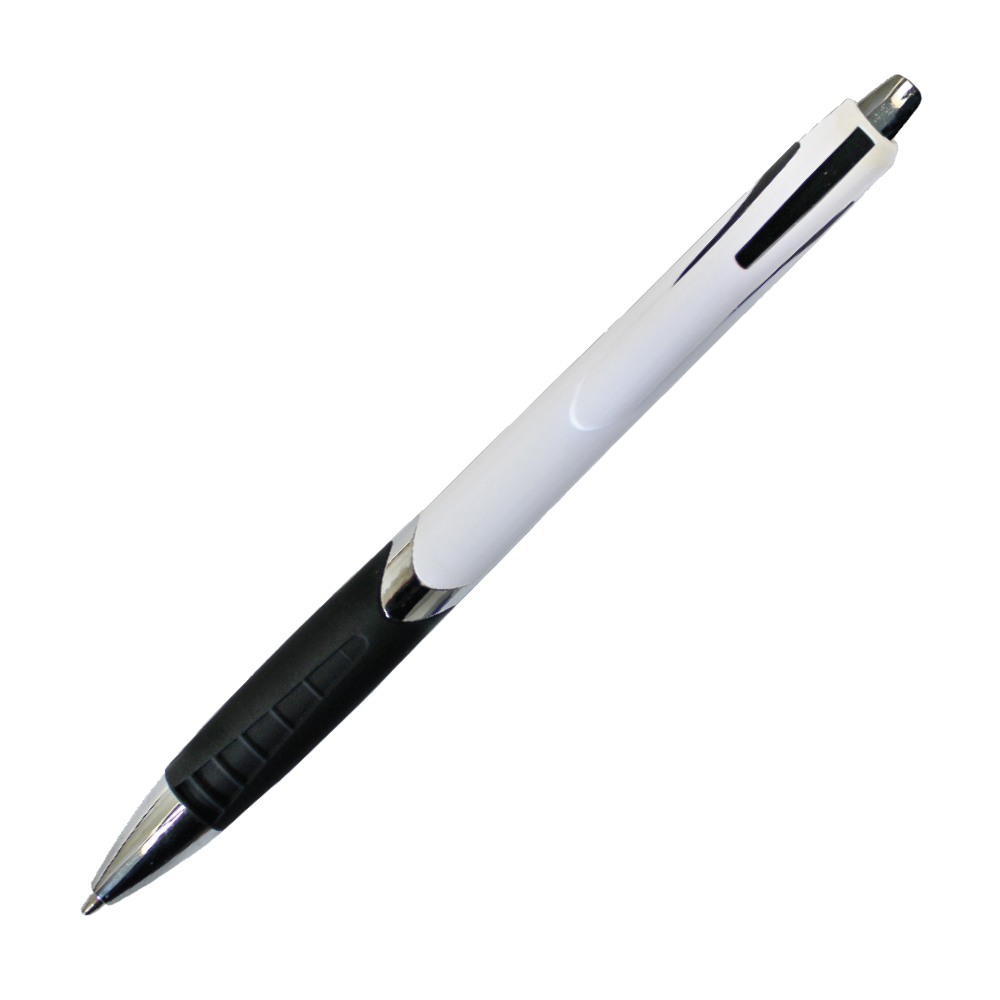 Black color option for White Crest Grip Pen, Full Color Digital