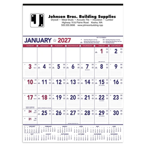 Photo of Patriotic Contractor Memo 13 Sheet Calendar