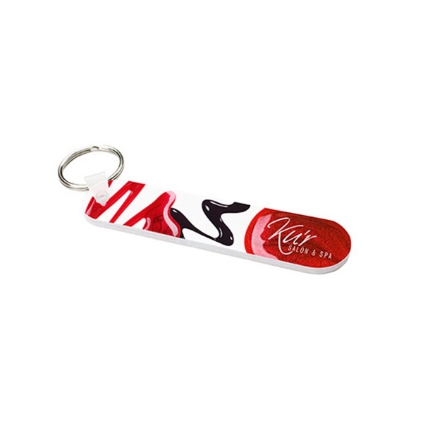 White color option for 3.5" Nail File With Keyring