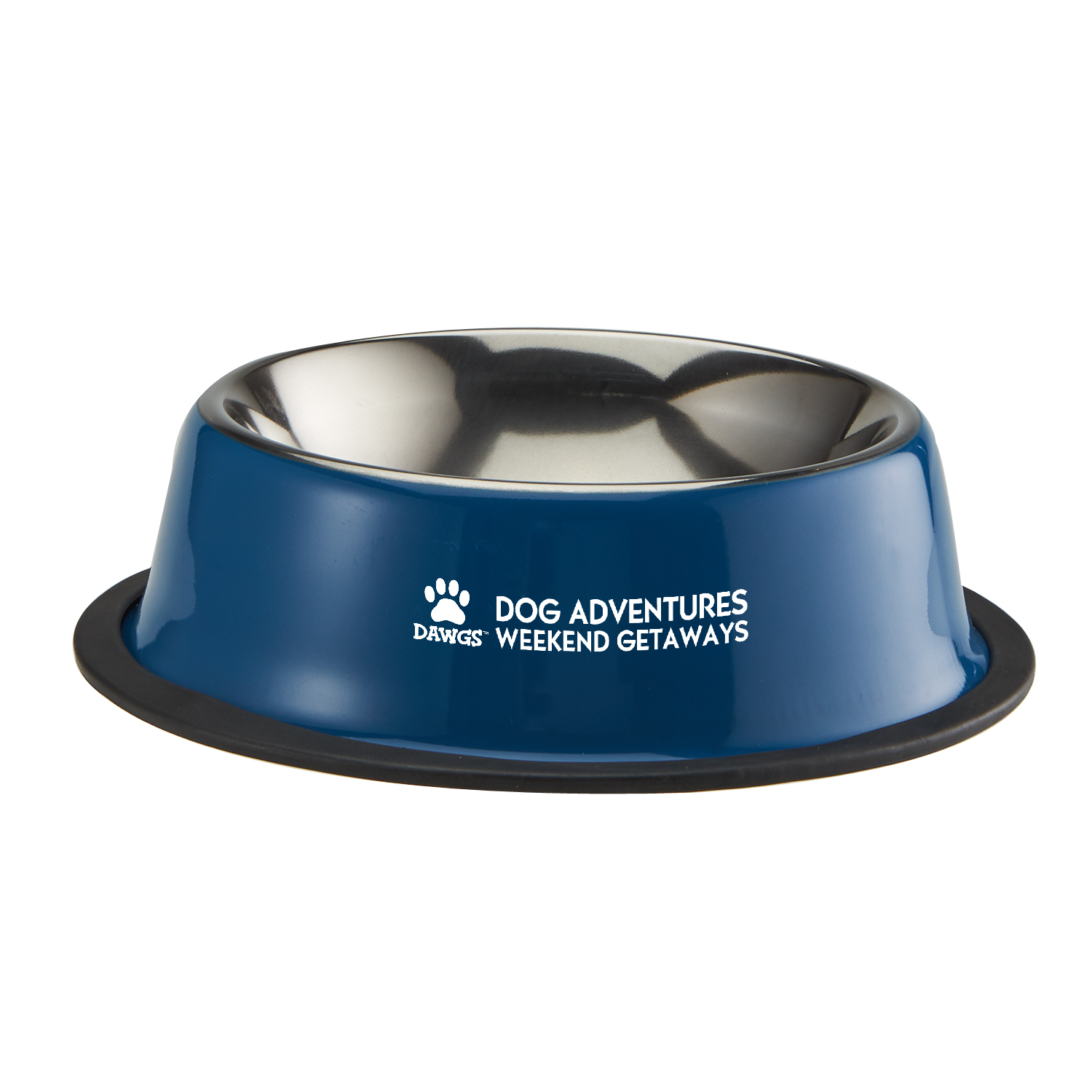 Blue color option for Medium Stainless Steel Pet Bowl