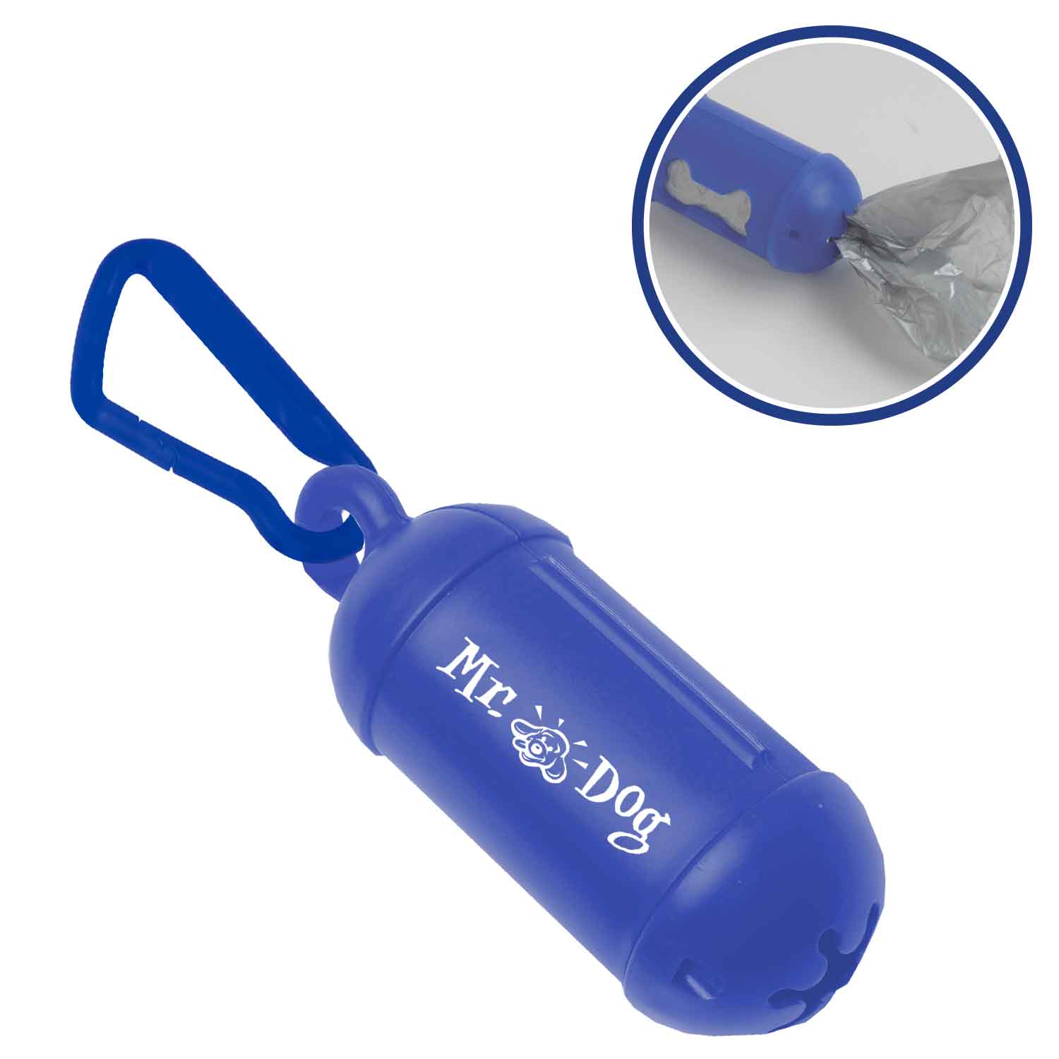 Blue color option for #2 Bag Dispenser W/ Carabiner