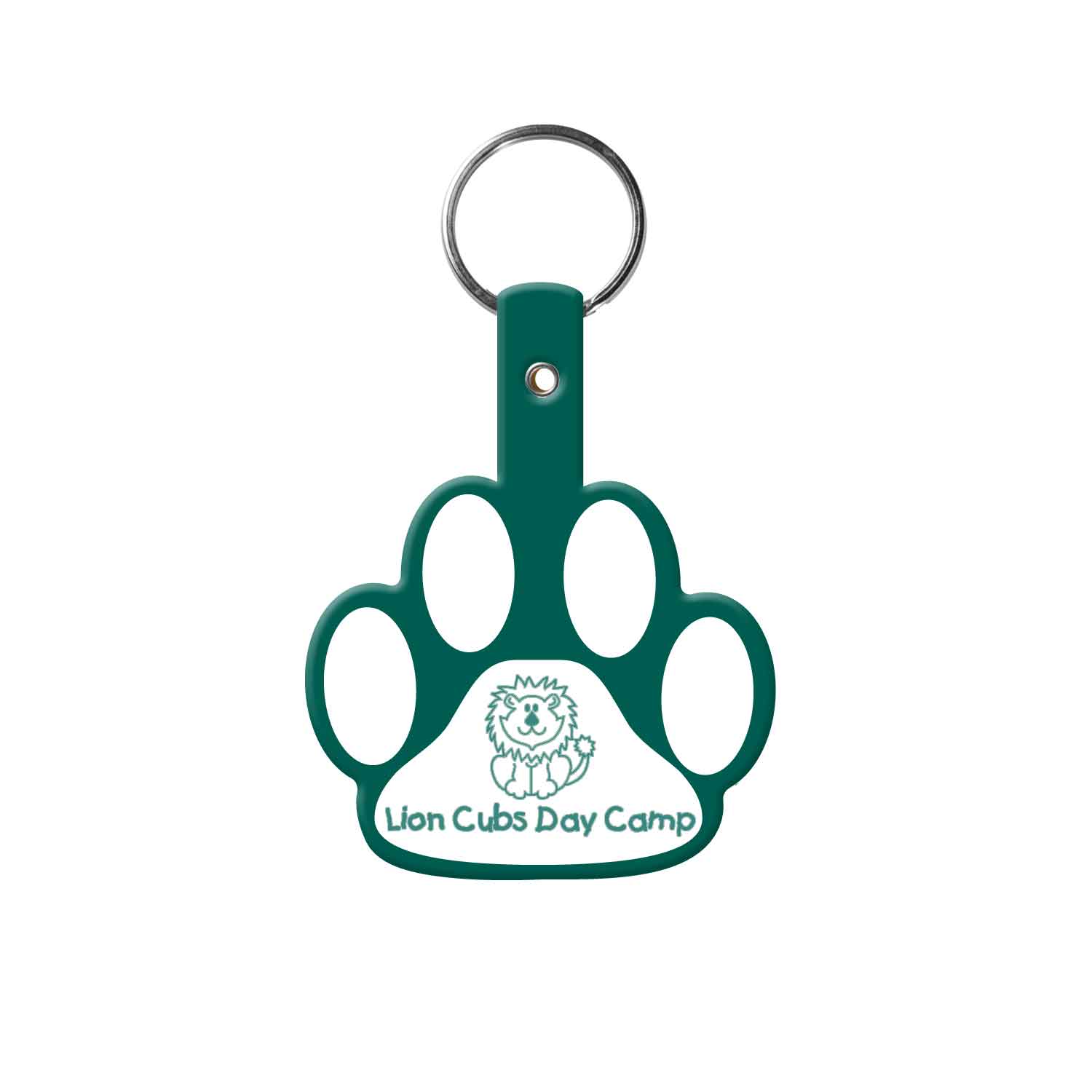 Dark Green color option for Paw Flexible Key Tag
