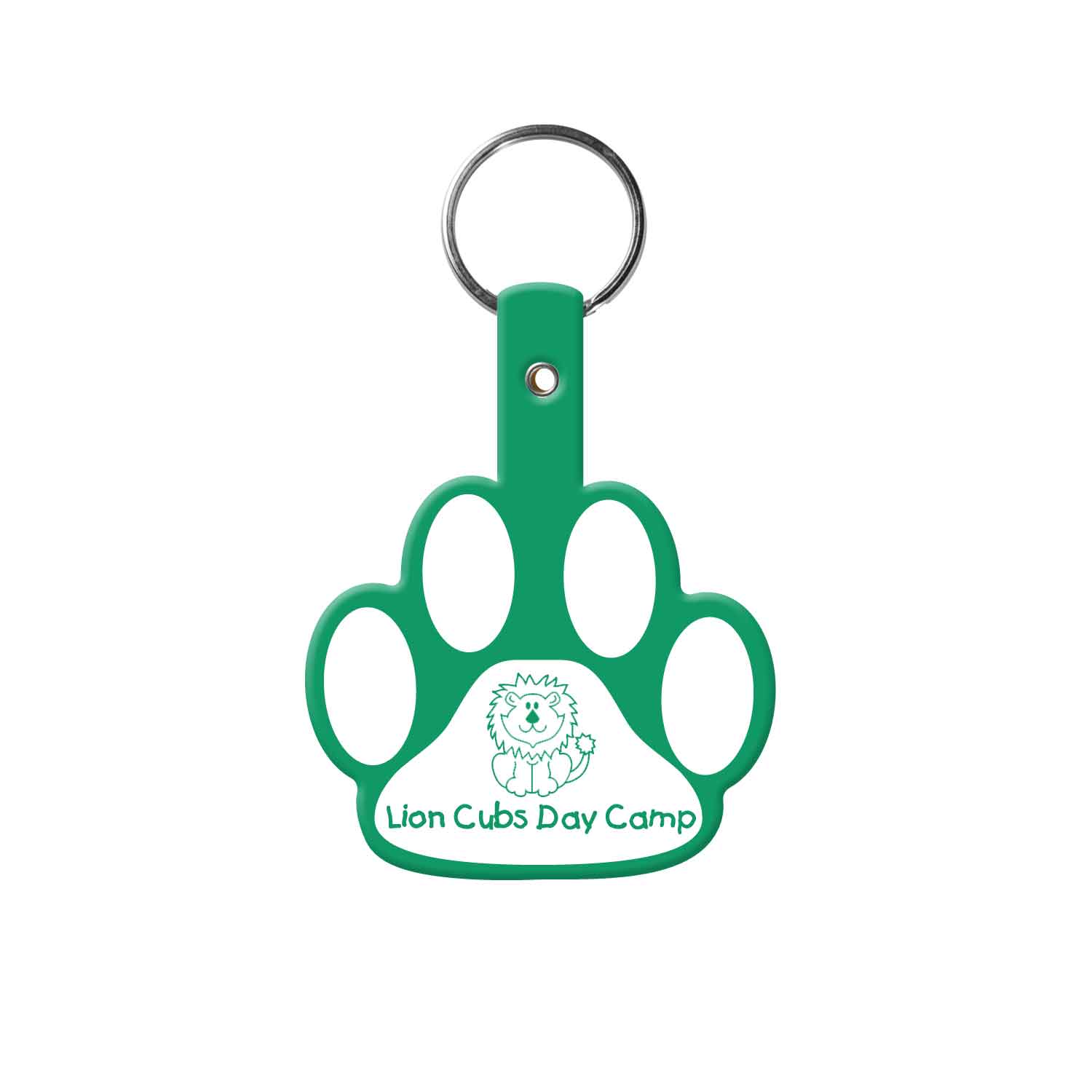 Green color option for Paw Flexible Key Tag