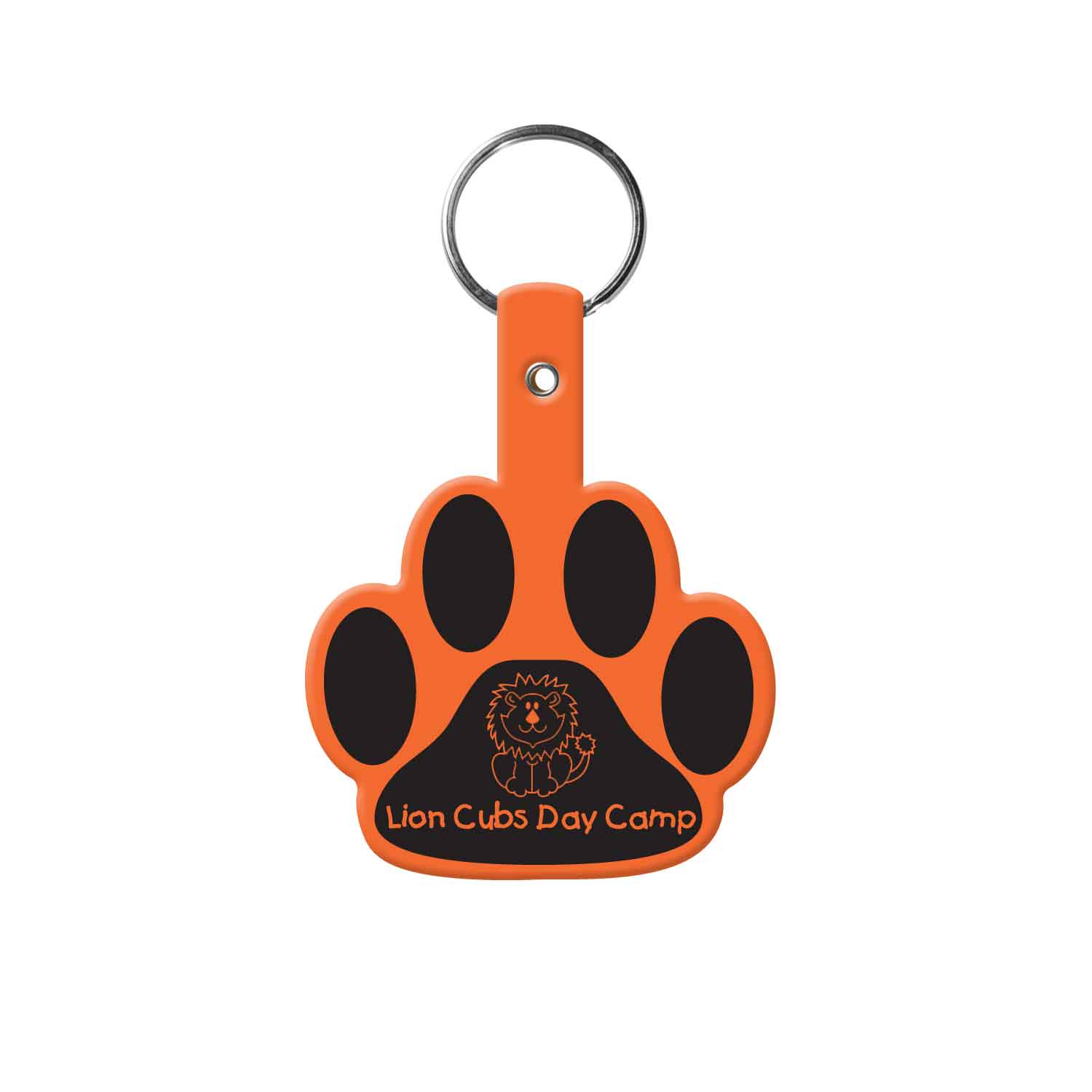 Orange color option for Paw Flexible Key Tag
