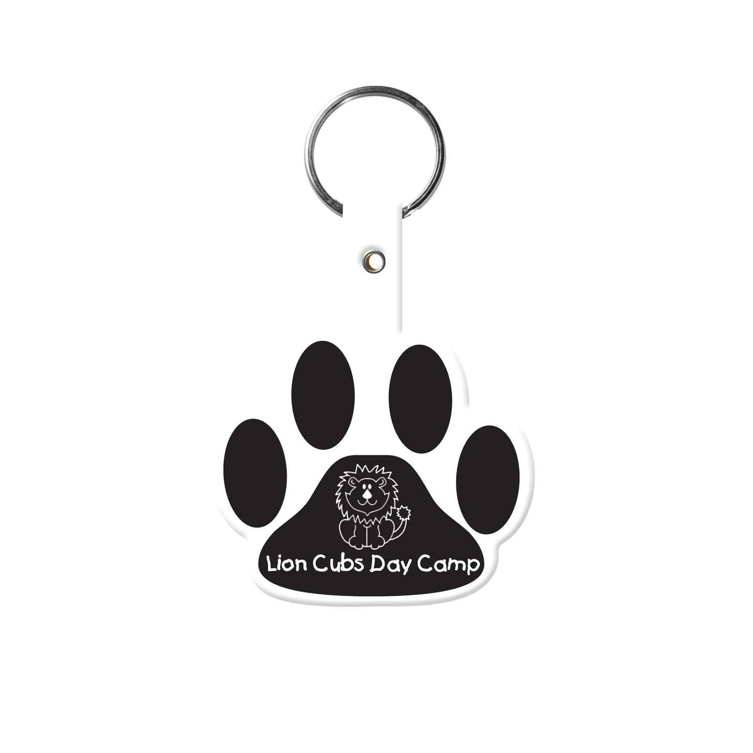 White color option for Paw Flexible Key Tag