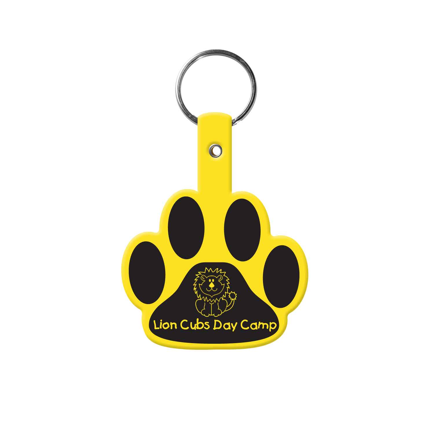 Yellow color option for Paw Flexible Key Tag